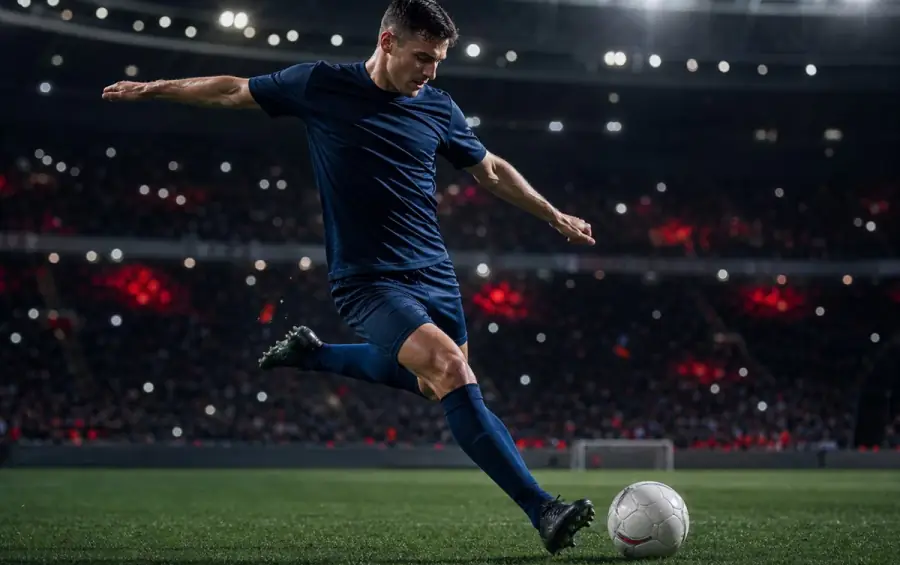 Live sport on a television screen