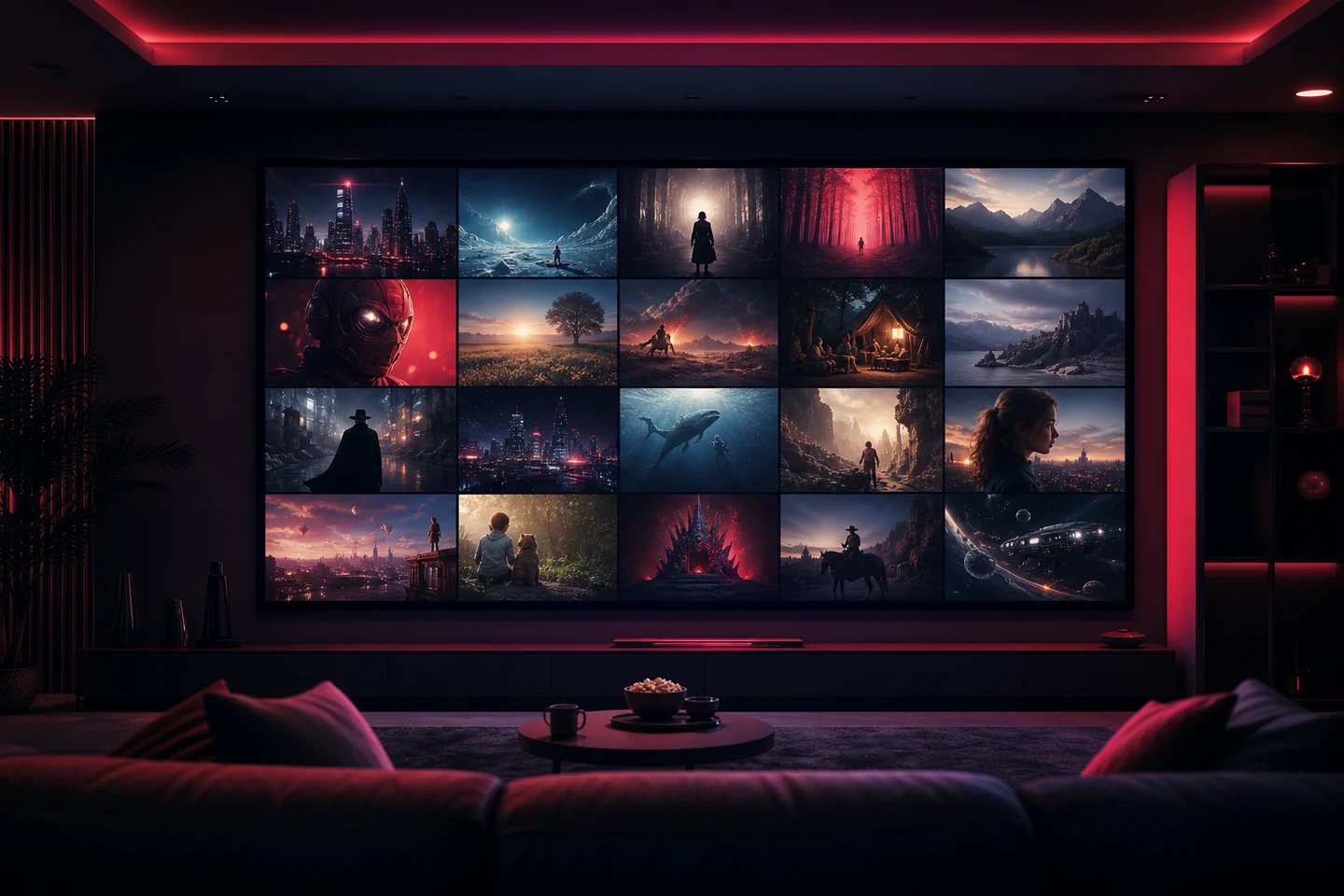 Film and series library